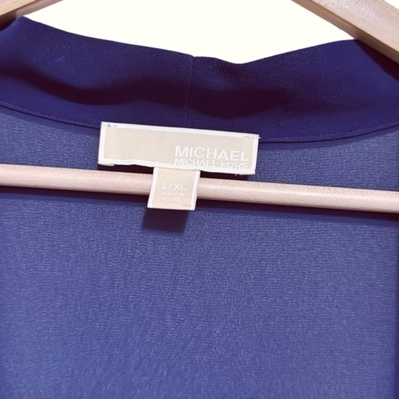 Michael Kors Fringe Cover-Up in Prussian Blue,‎ Size L/XL - Picture 2 of 3